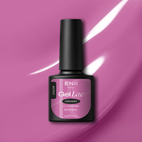 Gel lak Ceramic 91 Riviera - gelový lak bez HEMA 10 ml