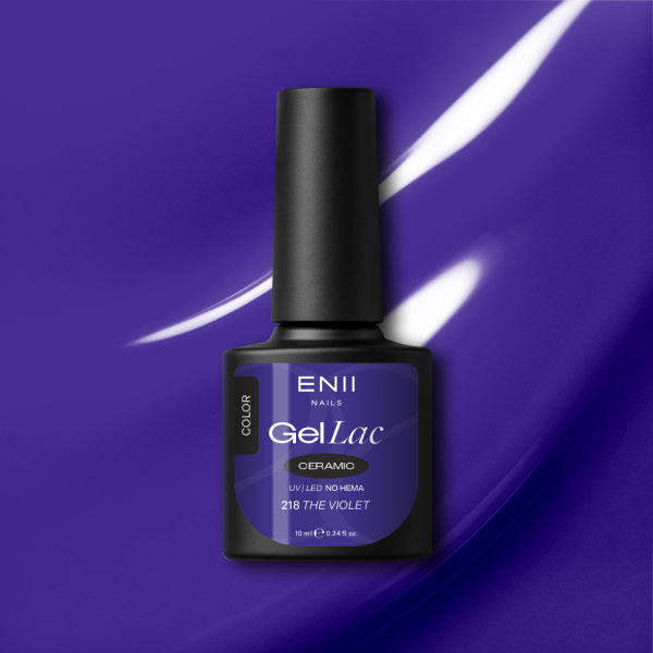 Gel lak Ceramic 218 The Violet - gelový lak bez HEMA, 10 ml