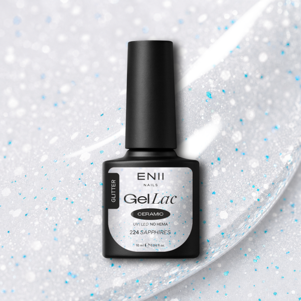 Gel lak Ceramic 224 Sapphires - gelový lak bez HEMA, 10 ml