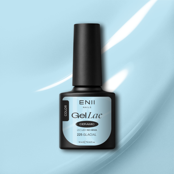 Gel lak Ceramic 225 Glacial - gelový lak bez HEMA, 10 ml