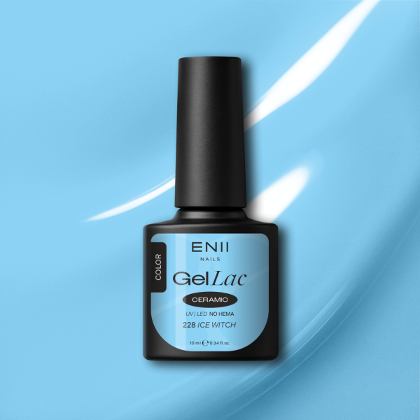 Gel lak Ceramic 228 Ice Witch - gelový lak bez HEMA, 10 ml