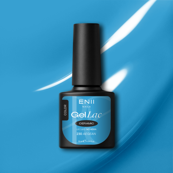 Gel lak Ceramic 230 Aegean - gelový lak bez HEMA, 10 ml