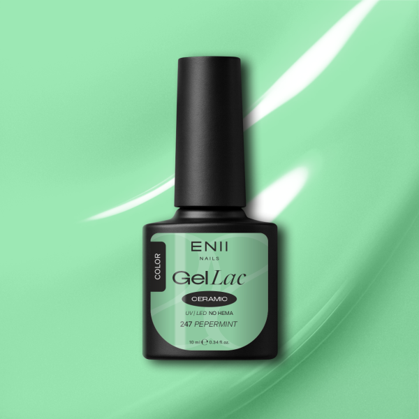 Gel lak Ceramic 247 Pepermint - gelový lak bez HEMA, 10 ml