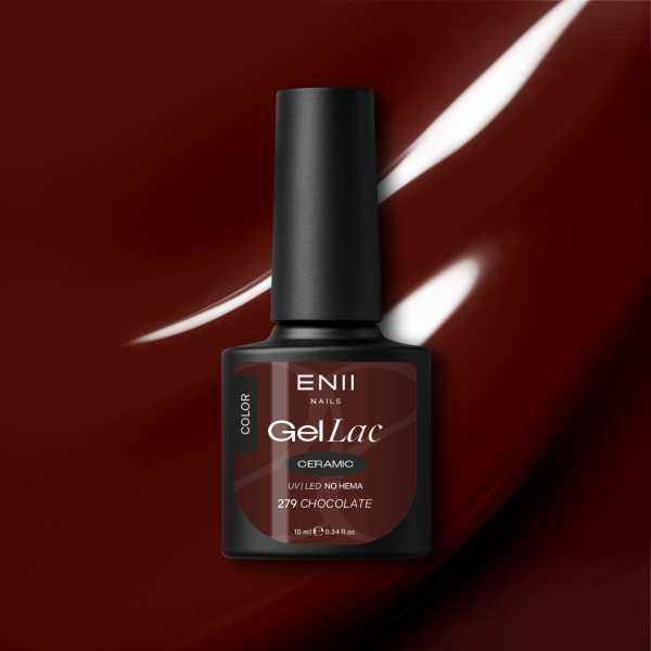 Gel lak Ceramic 279 Chocolate - gelový lak bez HEMA, 10 ml