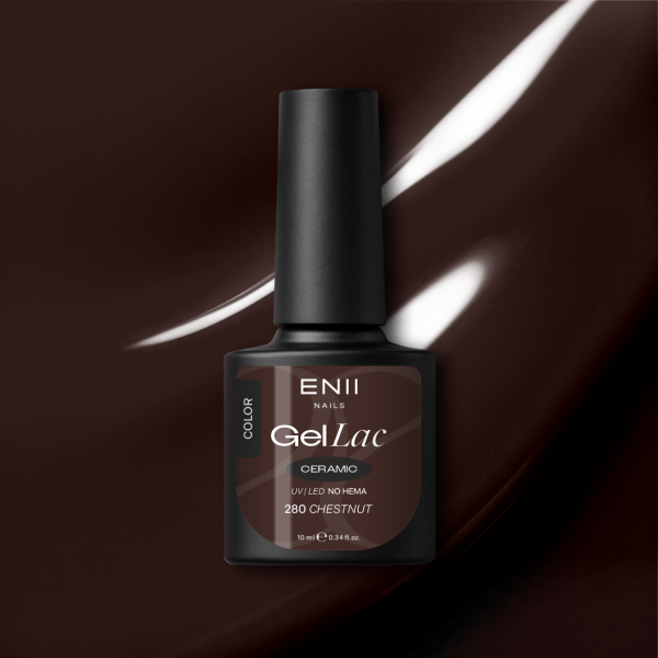 Gel lak Ceramic 280 Chestnut - gelový lak bez HEMA, 10 ml