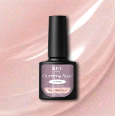 Gummy Base Ceramic 9 Glitter Peach - gumová báze na nehty 10 ml
