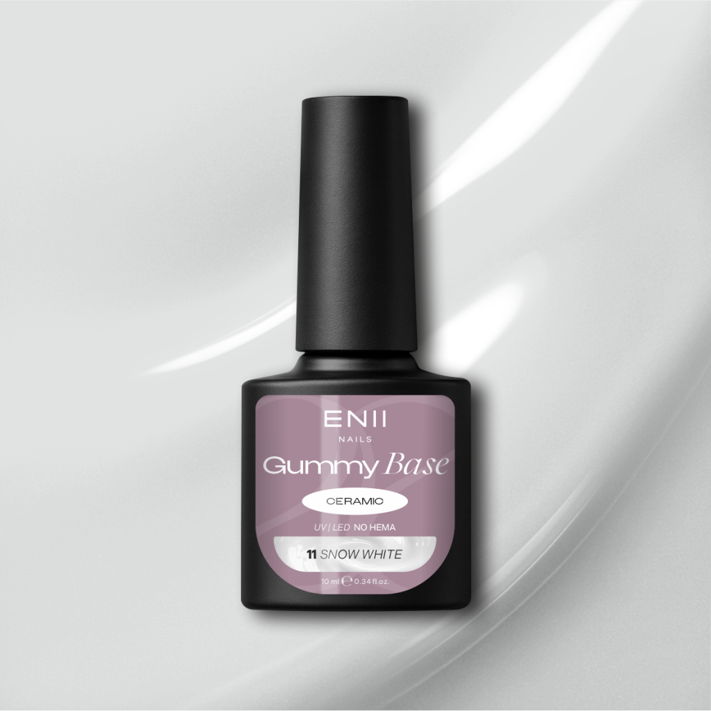 Gummy Base Ceramic 11 Snow White - gumová báze na nehty, 10 ml