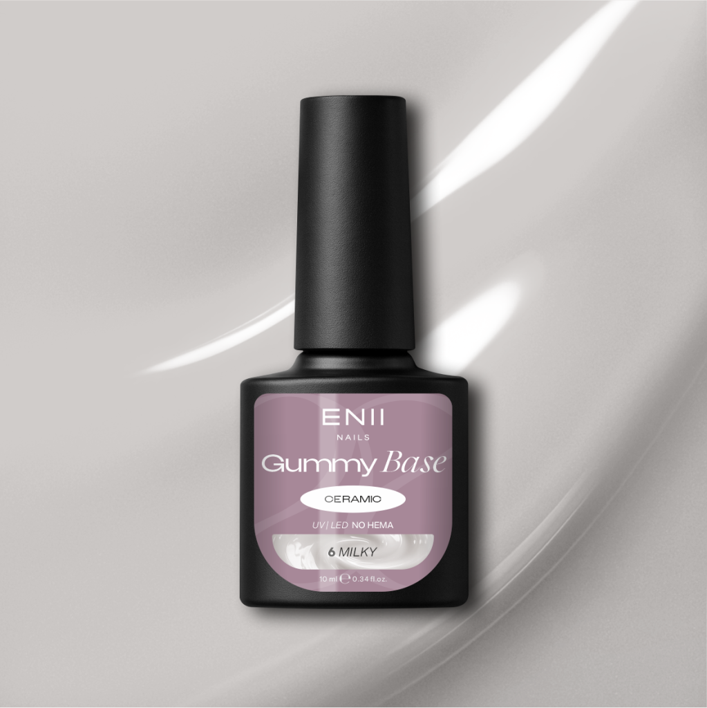 Gummy Base Ceramic 6 Milky - gumová báze na nehty 10 ml